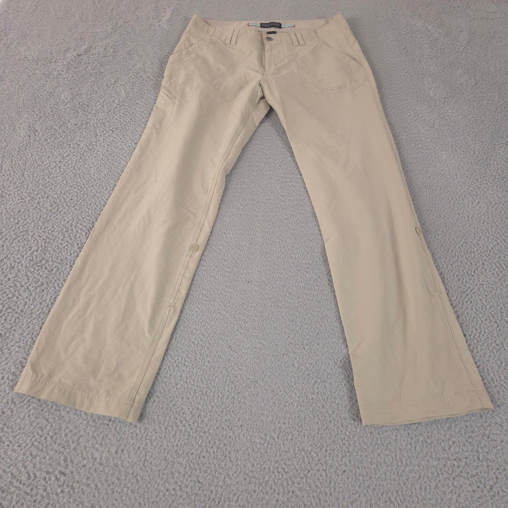 VINTAGE Marmot Pants Womens 8 Lobo's Straight Leg Roll Tab Hiking Outdoor 2012